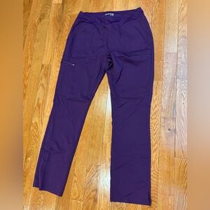 Scrubology Large Tall Womens Purple Scrub Pants